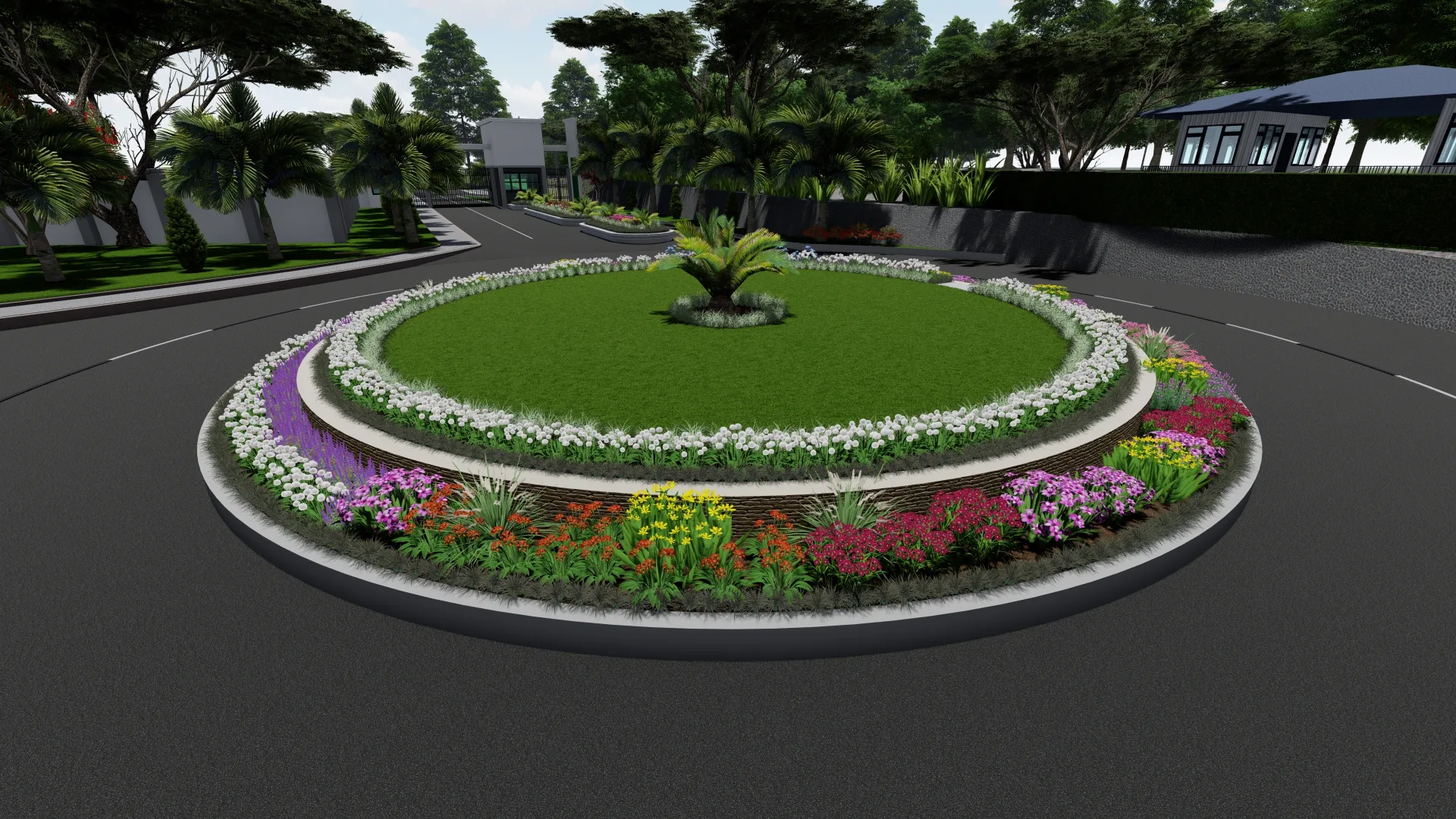 Premium residential garden landscape 