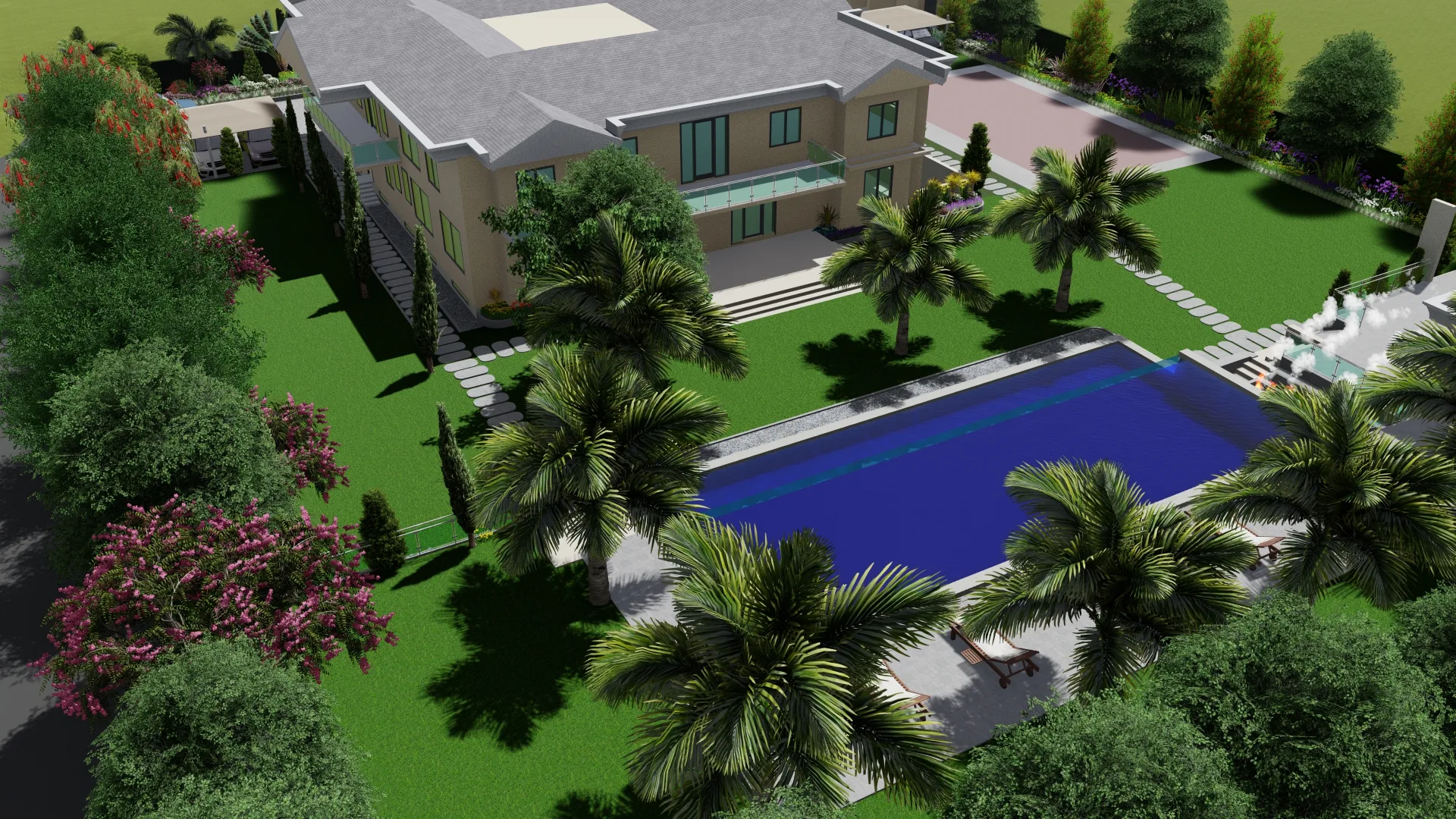 Premium residential garden landscape