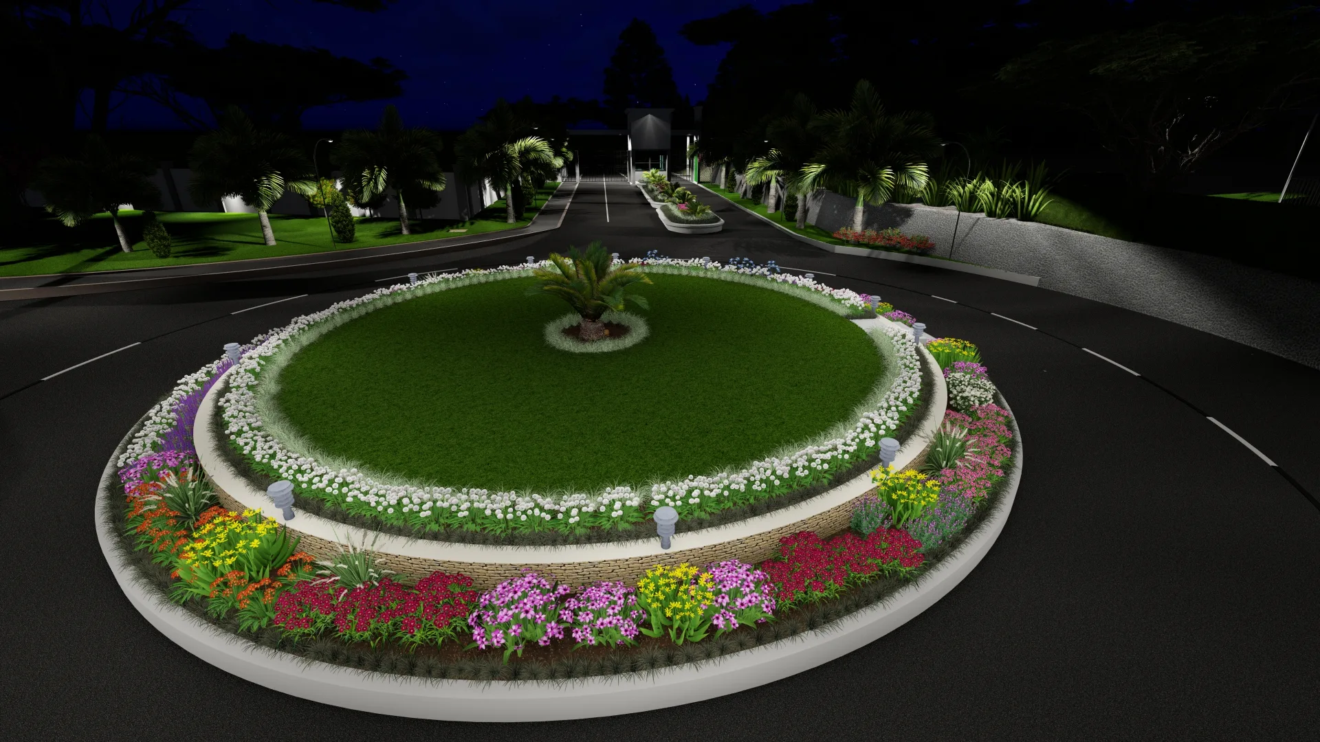 Landscapematerial and planting study